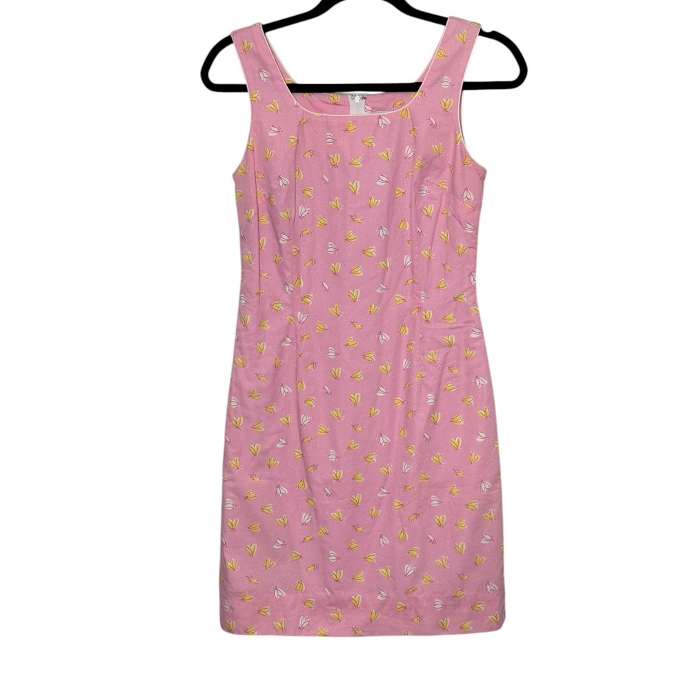 Lilly Pulitzer Vintage Mini‎ Dress Size 4 Sleeveless Shift Lined Bee Print